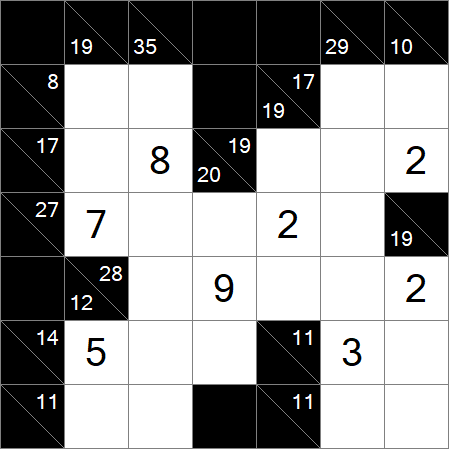 Kakuro - Moyen