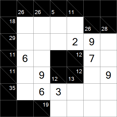 Kakuro - Moyen