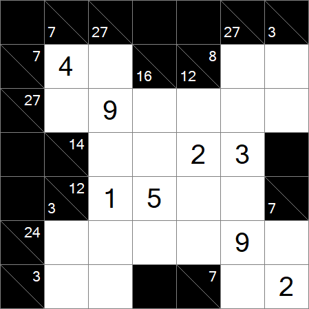 Kakuro - Moyen
