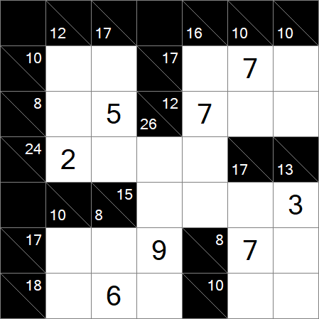Kakuro - Medium