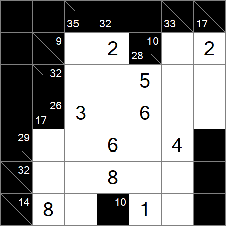 Kakuro - Moyen