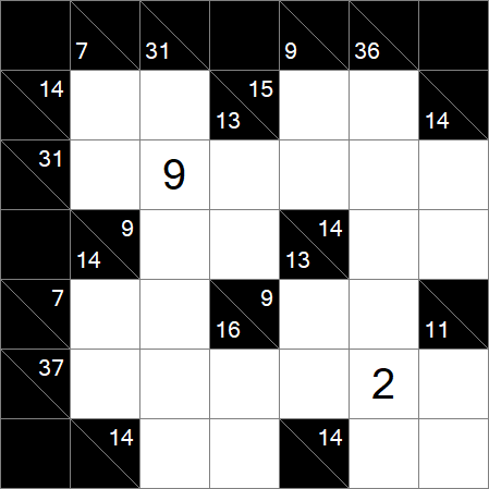 Kakuro - Moyen