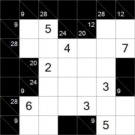 Kakuro - Moyen