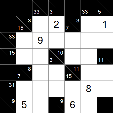 Kakuro - Moyen