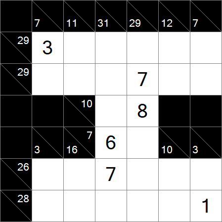 Kakuro - Medium