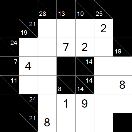 Kakuro - Moyen