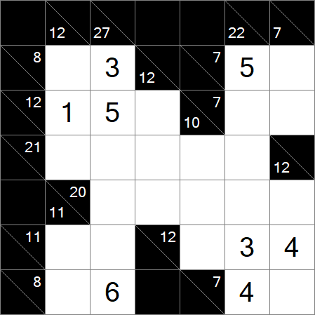 Kakuro - Medium