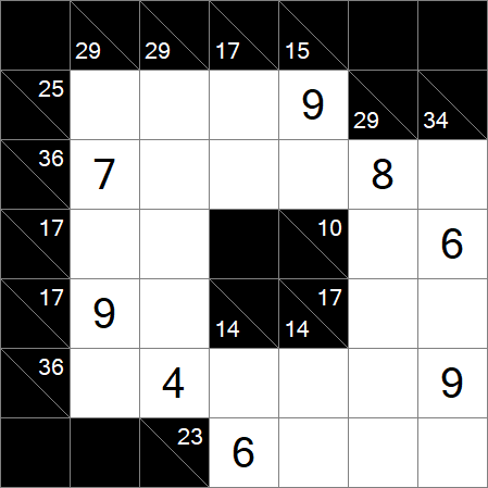 Kakuro - Medium