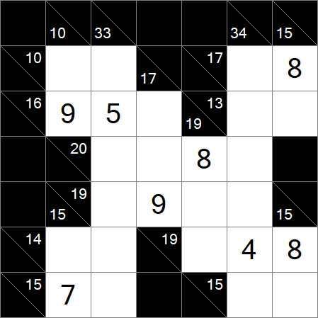 Kakuro - Medium