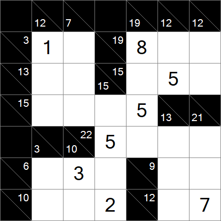 Kakuro - Medium