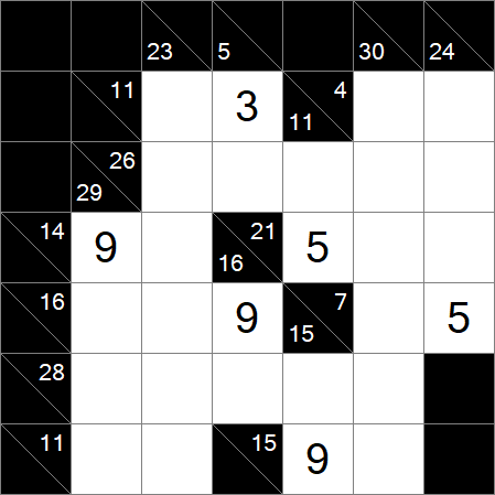 Kakuro - Medium