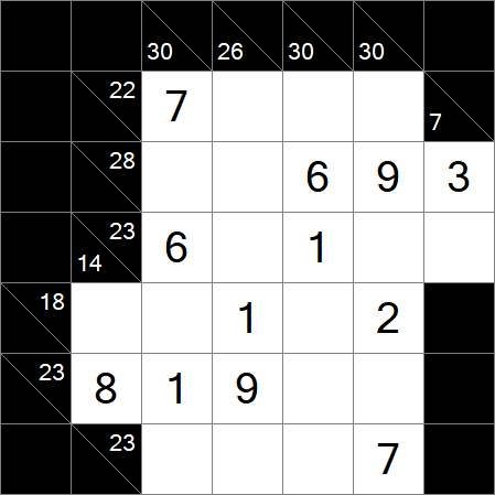 Kakuro - Medium