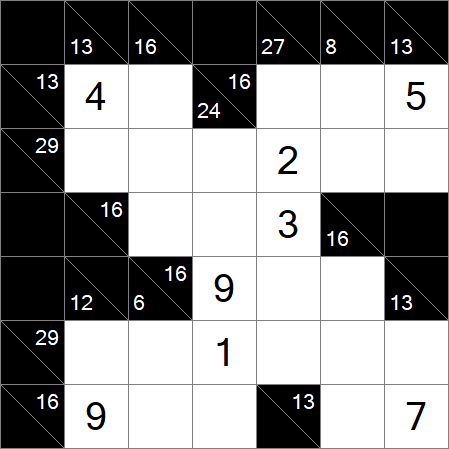Kakuro - Medium