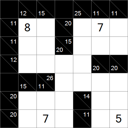 Kakuro - Medium