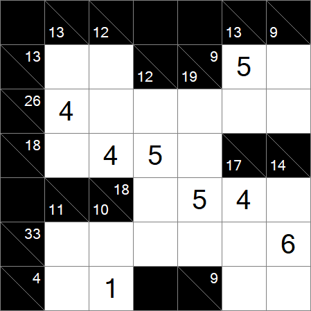 Kakuro - Medium