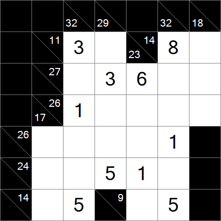 Kakuro - Medium