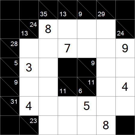 Kakuro - Medium