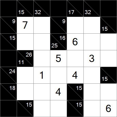 Kakuro - Medium