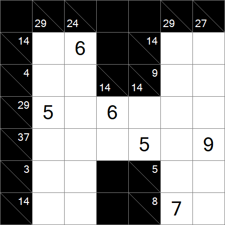 Kakuro - Medium