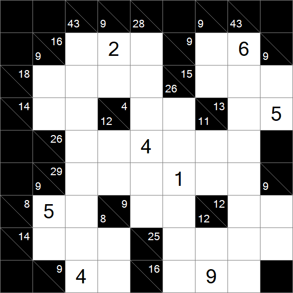 Kakuro - Difficile