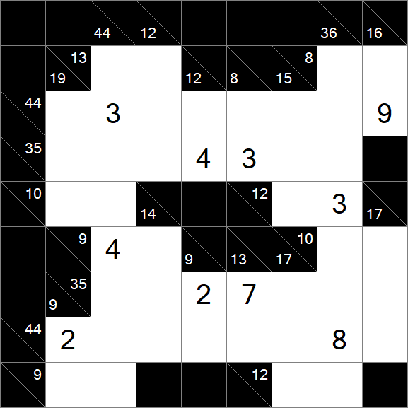 Kakuro - Hard