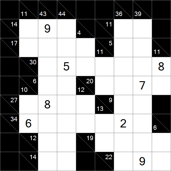 Kakuro - Hard