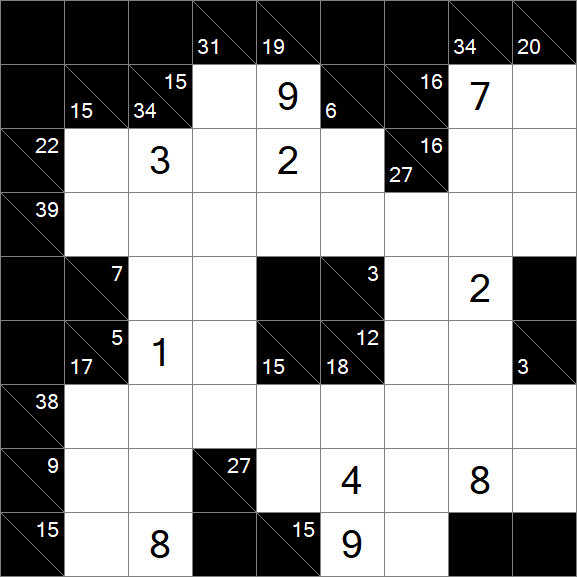 Kakuro - Hard