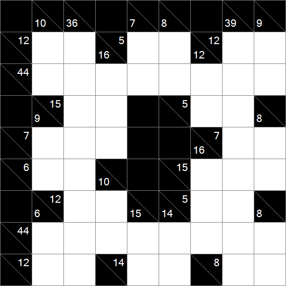 Kakuro - Hard