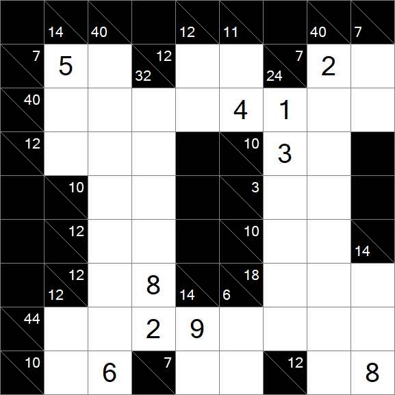 Kakuro - Hard