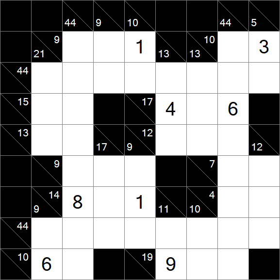 Kakuro - Hard