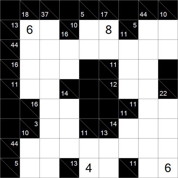 Kakuro - Hard