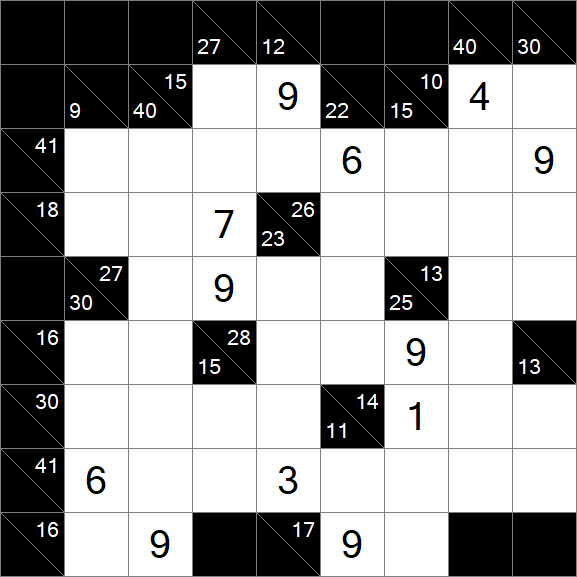Kakuro - Difficile