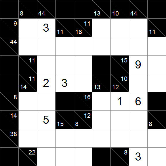 Kakuro - Difficile