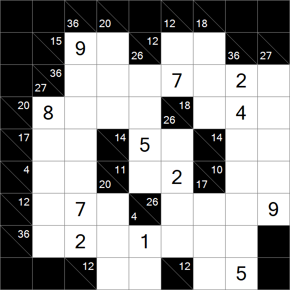 Kakuro - Difficile