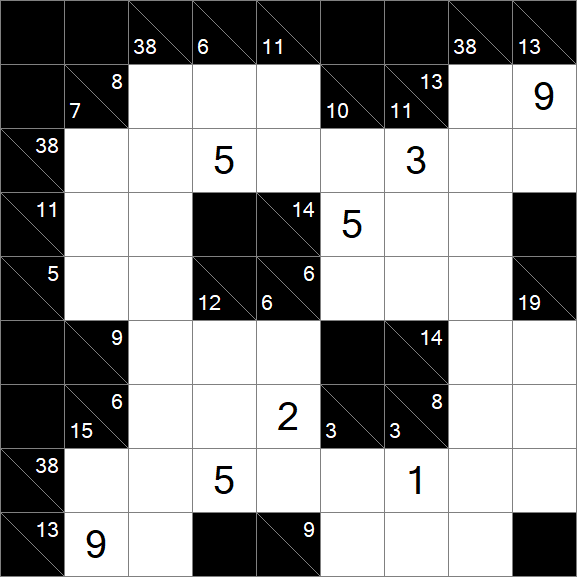 Kakuro - Difícil