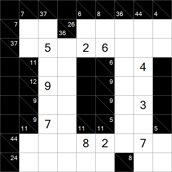 Kakuro - Difficile