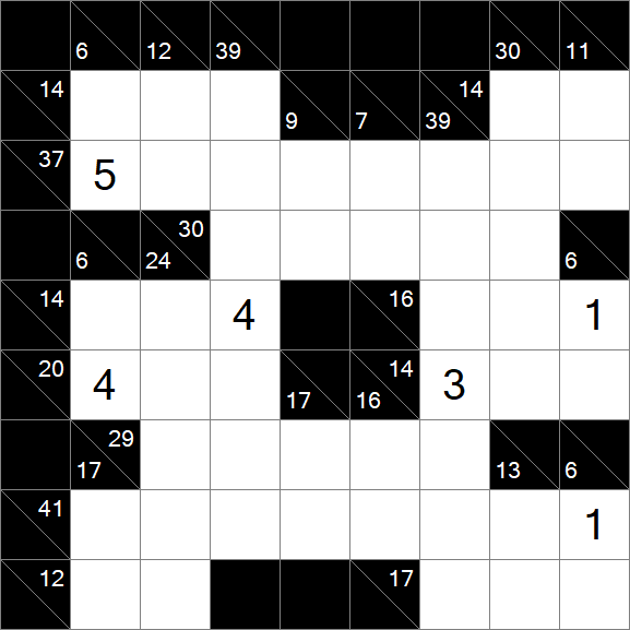 Kakuro - Difficile