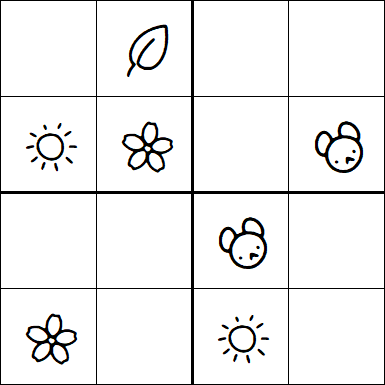 Kids Sudoku 4x4 - Einfach