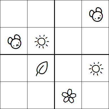 Kids Sudoku 4x4 - Easy