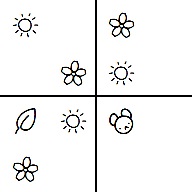 Kids Sudoku 4x4 - Easy