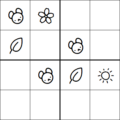 Kids Sudoku 4x4 - Easy