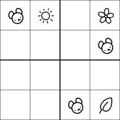 Kids Sudoku 4x4 - Easy