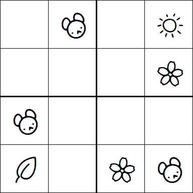 Kids Sudoku 4x4 - Easy