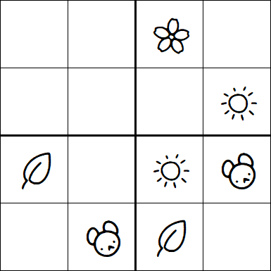 Kids Sudoku 4x4 - Easy