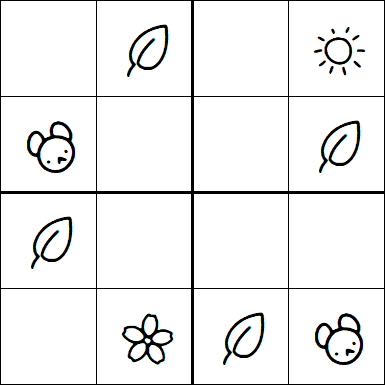 Kids Sudoku 4x4 - Simple