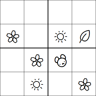 Kids Sudoku 4x4 - Simple