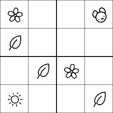 Kids Sudoku 4x4 - Easy