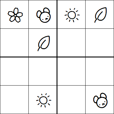 Kids Sudoku 4x4 - Easy