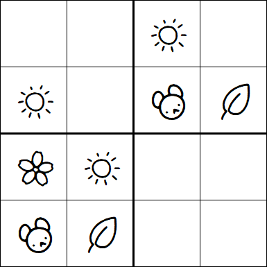 Kids Sudoku 4x4 - Simple