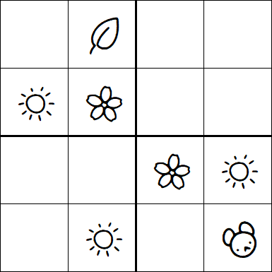 Kids Sudoku 4x4 - Simple